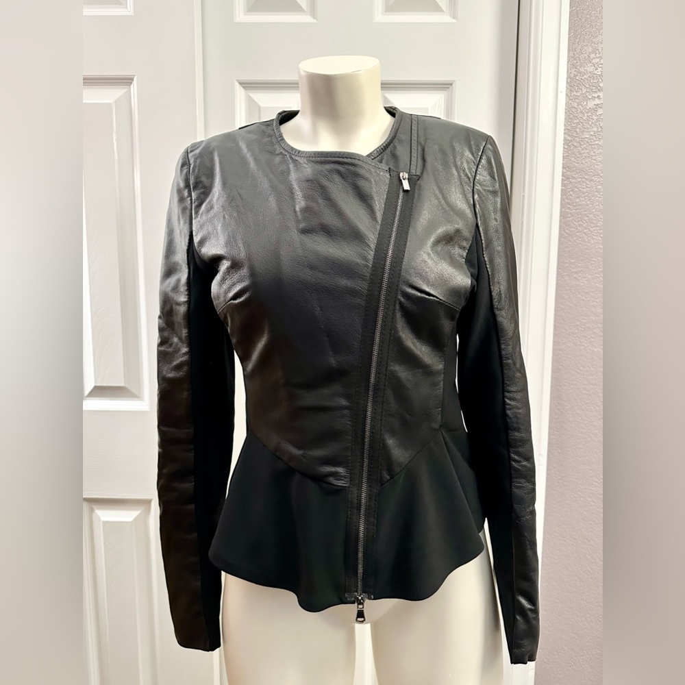 ANNARITA N. Leather jacket,Designer